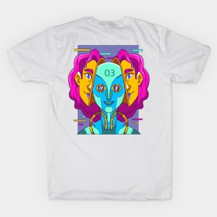 Technology Robot Girl T-Shirt